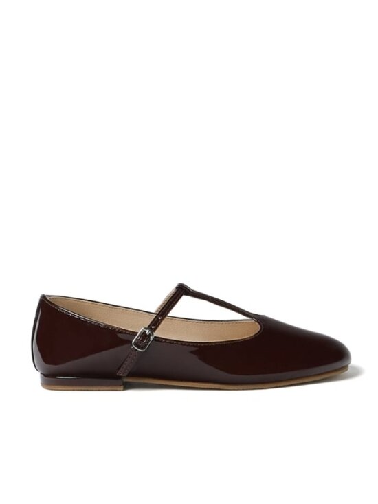 Zara Other - Brand new Zara girl maroon shinny dress shoes size 2